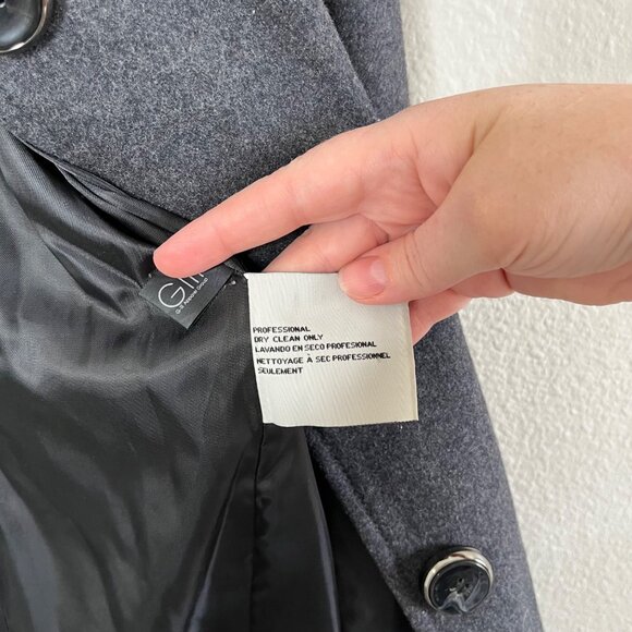 Kenneth Cole Classic Womens Gray Wool Blend Peacoat Size 6 - Picture 5 of 9